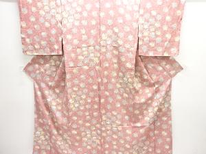 花模様小紋着物